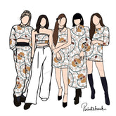 White Floral Kalamkari Digital Printed Fabric Wholesale Price